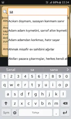 Tam Atasözleri Sözlüğü android App screenshot 2