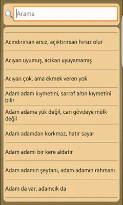 Tam Atasözleri Sözlüğü android App screenshot 3